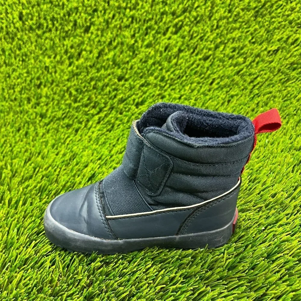 Polo Ralph Lauren Gabriel III Baby Size 7C Blue Casual Fleece Lining Shoes Boots